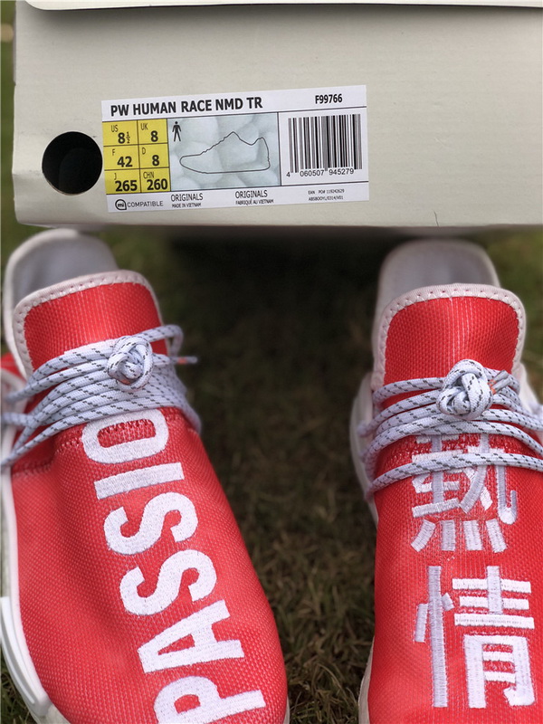 Super max Adidas NMD Human Race Pharrell China Exclusive Red(98% Authentic quality)